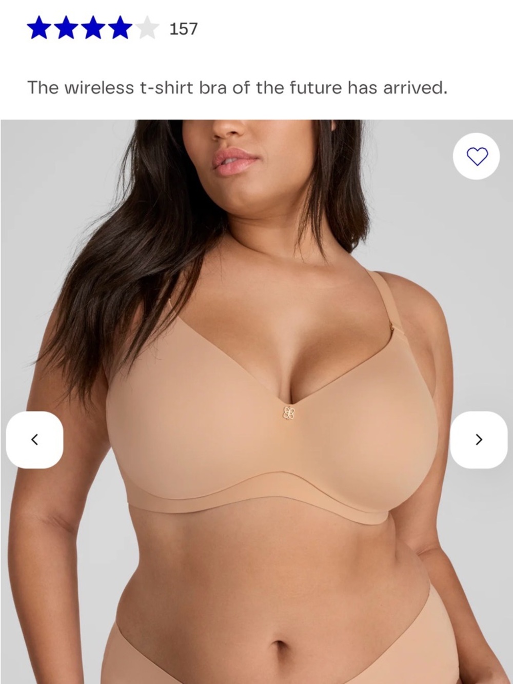 Honeylove Seamless Wireless Bra in Nude Tan